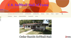 Desktop Screenshot of crsoftballhof.com