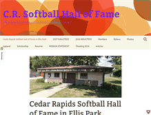 Tablet Screenshot of crsoftballhof.com